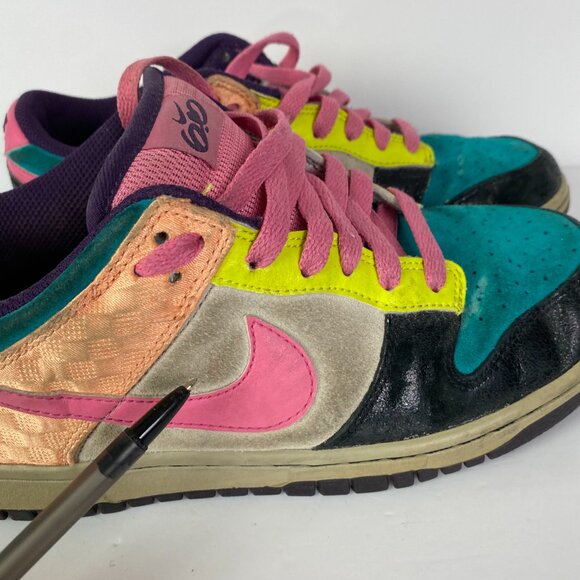 Nike SB Dunk Low 6.0 Shoes Women's 8.5 Sneakers 314141 361 Colorblock - Picture 10 of 15